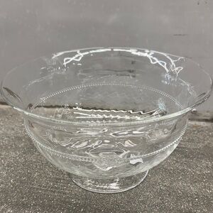 Elegant Clear Glass Bowl